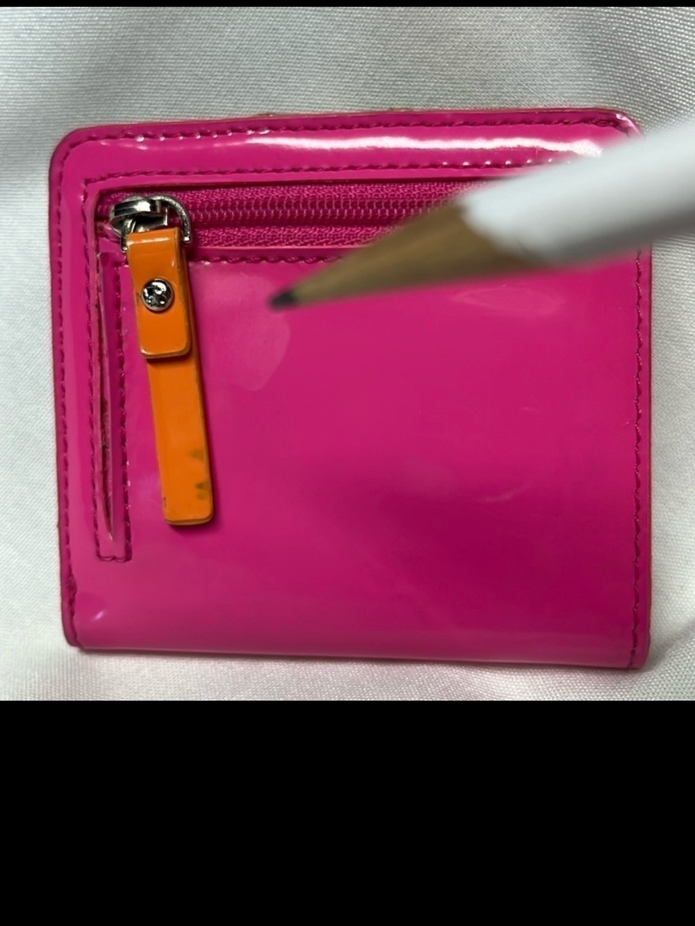 Kate Spade Pink Patent Leather Small Wallet Coin Purse ID Card Holder - Picture 7 of 7